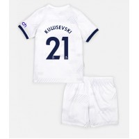 Tottenham Hotspur Dejan Kulusevski #21 Domáci Detský futbalový dres 2023-24 Krátky Rukáv (+ trenírky)